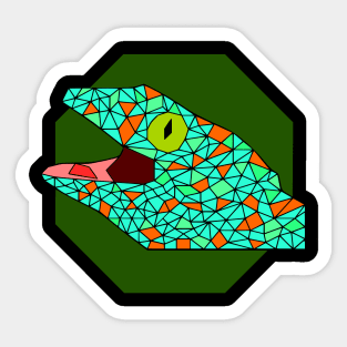 Geometric Tokay Gecko Sticker